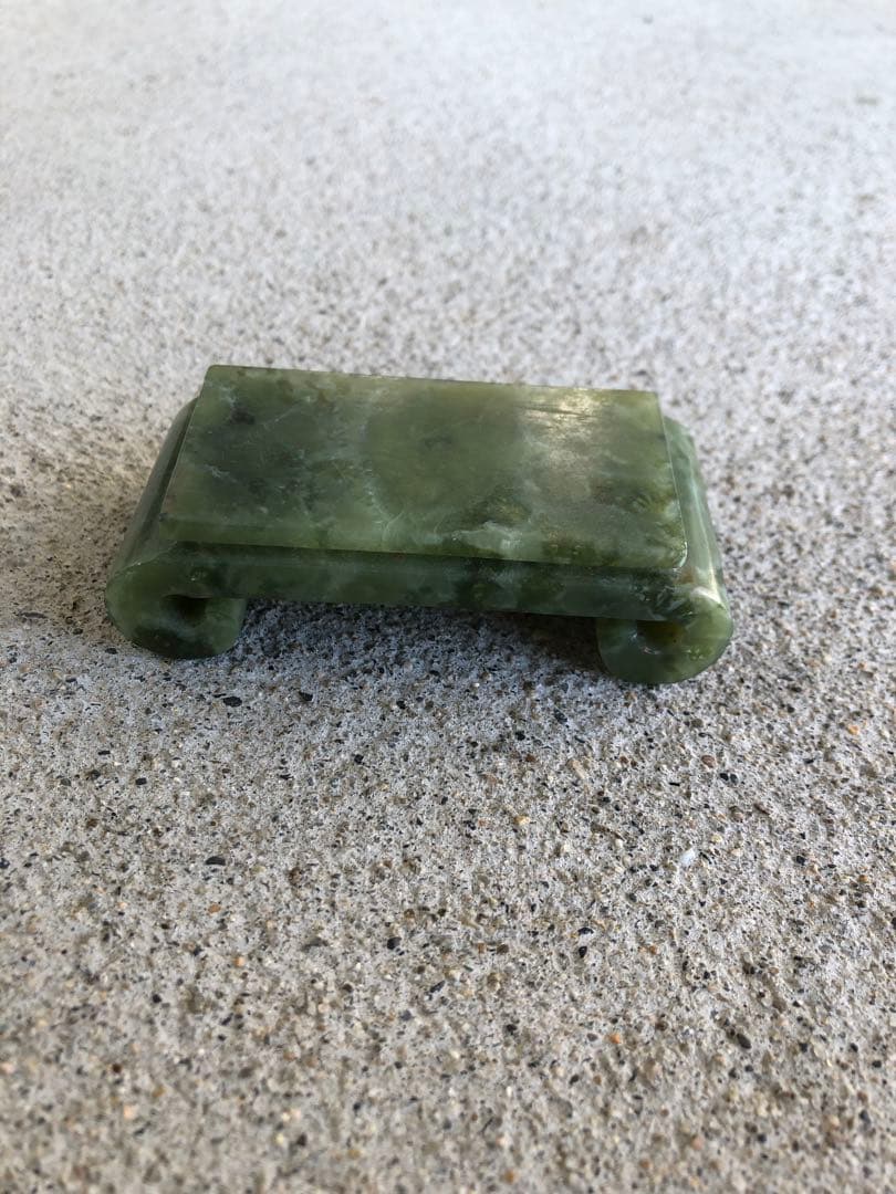 墨床　翡翠？　台　中国美術　骨董品　アンティーク