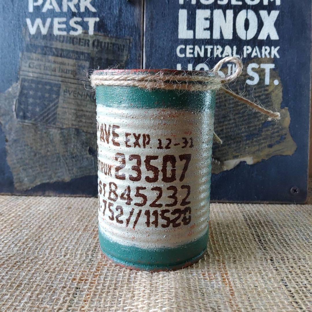 リメイク缶とリメイクミニジョーロ缶セット☘️リメ鉢　多肉植物