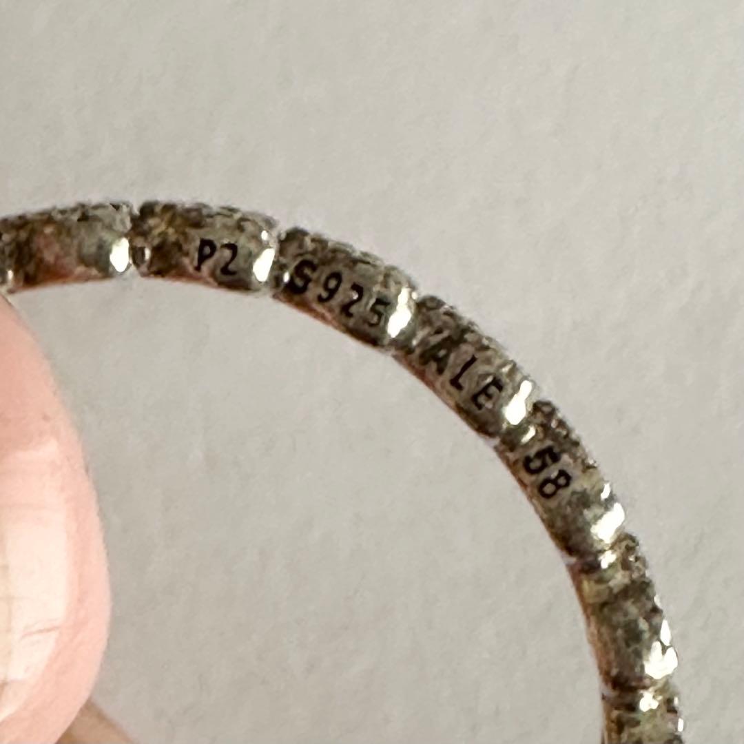【新品同様】PANDORA リング 58号 スターリングシルバー