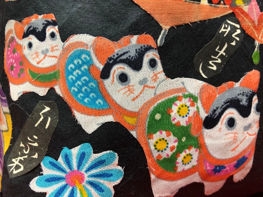 一閑張り　一閑張りバック　正絹古布　鯛車　福良雀　狛犬　犬張子　いっぱい　可愛い