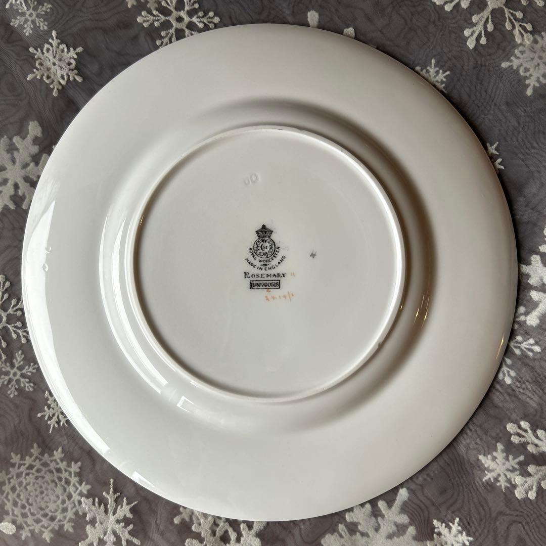イギリスアンティーク　ロイヤルウースター　ローズマリー　ディナープレート　2枚
