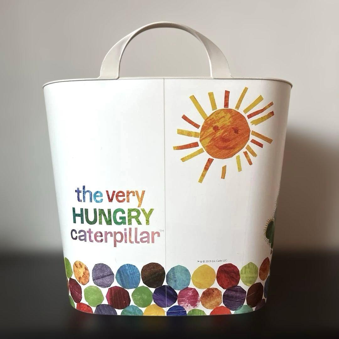 美品【stacksto.】はらぺこあおむし 収納ケース＆ぬいぐるみ 2点セット