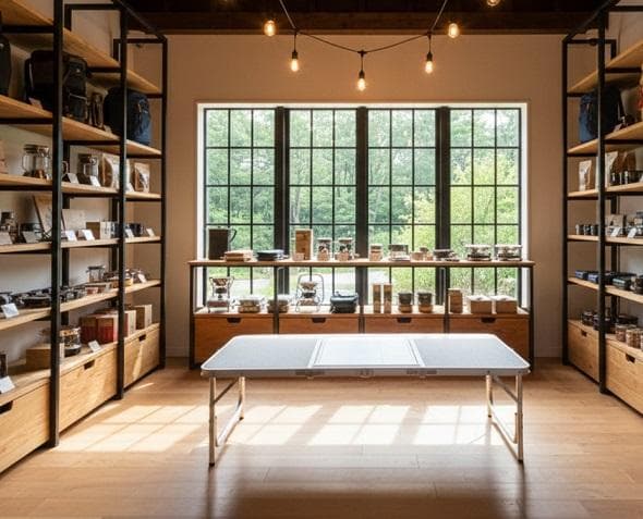 2WAYバーベキューテーブルOW-150 高さ変更可 ケース付 BBQテーブル