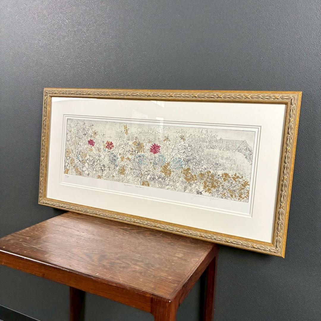 美品 ジョアン・アイザック「GOLDEN GARDEN」ジクレー サイン保証書有