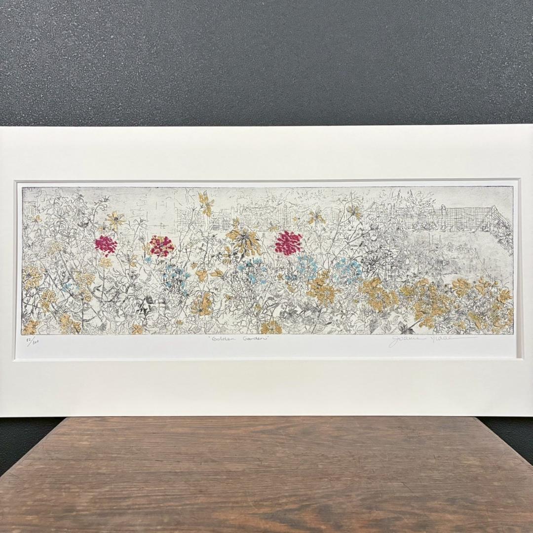 美品 ジョアン・アイザック「GOLDEN GARDEN」ジクレー サイン保証書有