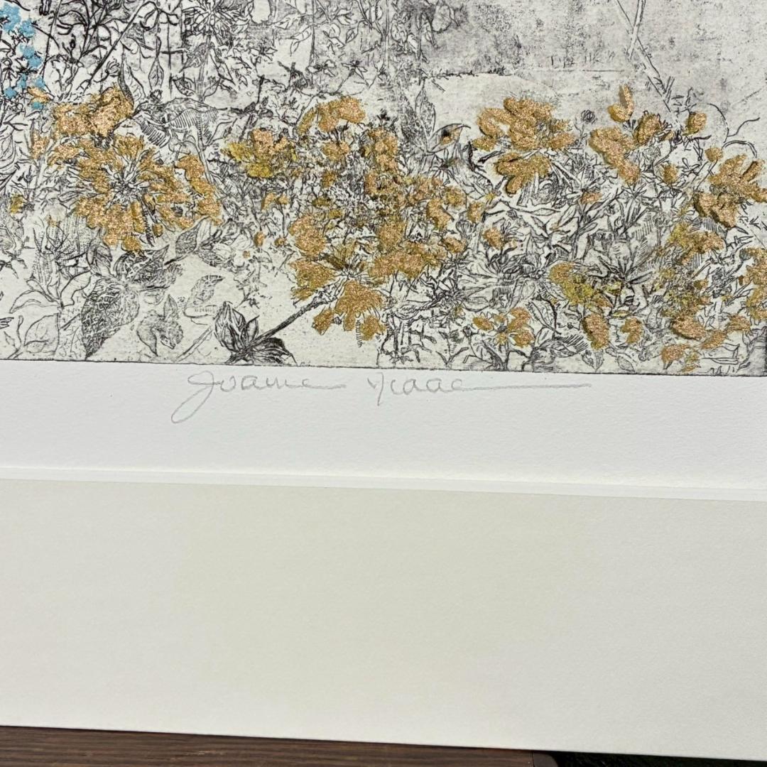 美品 ジョアン・アイザック「GOLDEN GARDEN」ジクレー サイン保証書有