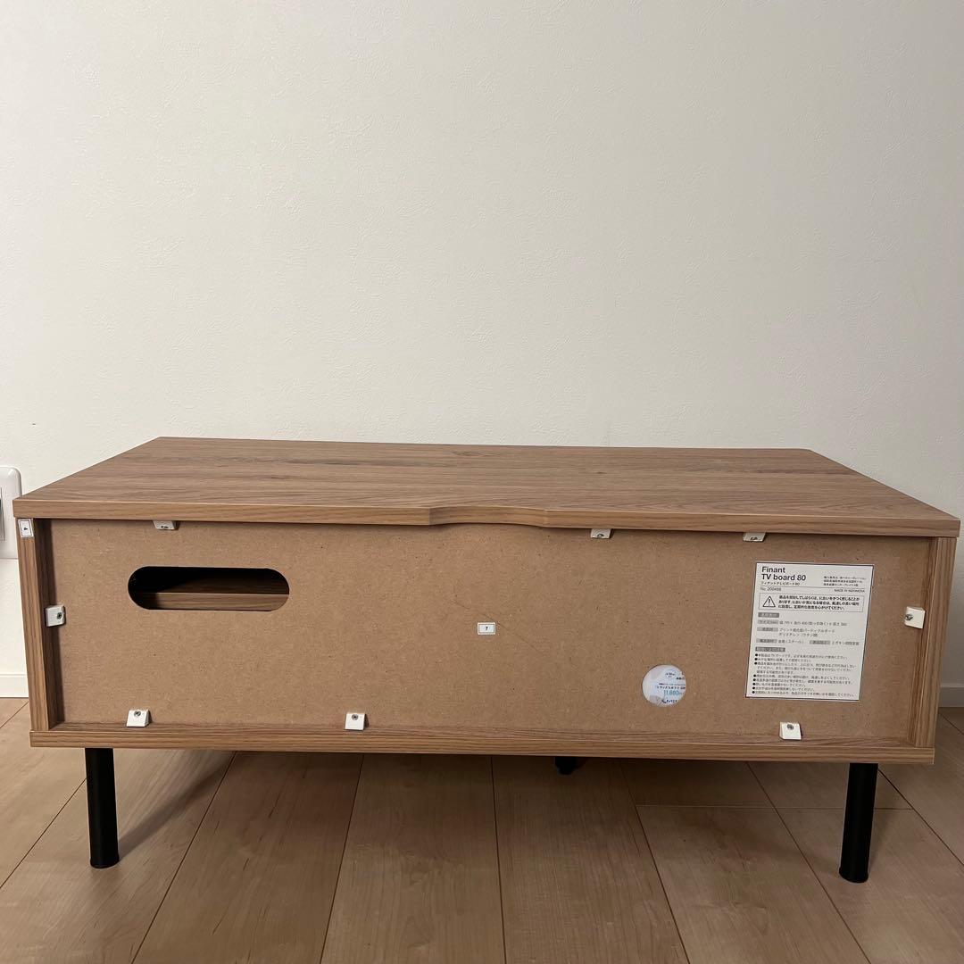 ラタン調　木製テレビボード　テレビ台 幅80cm