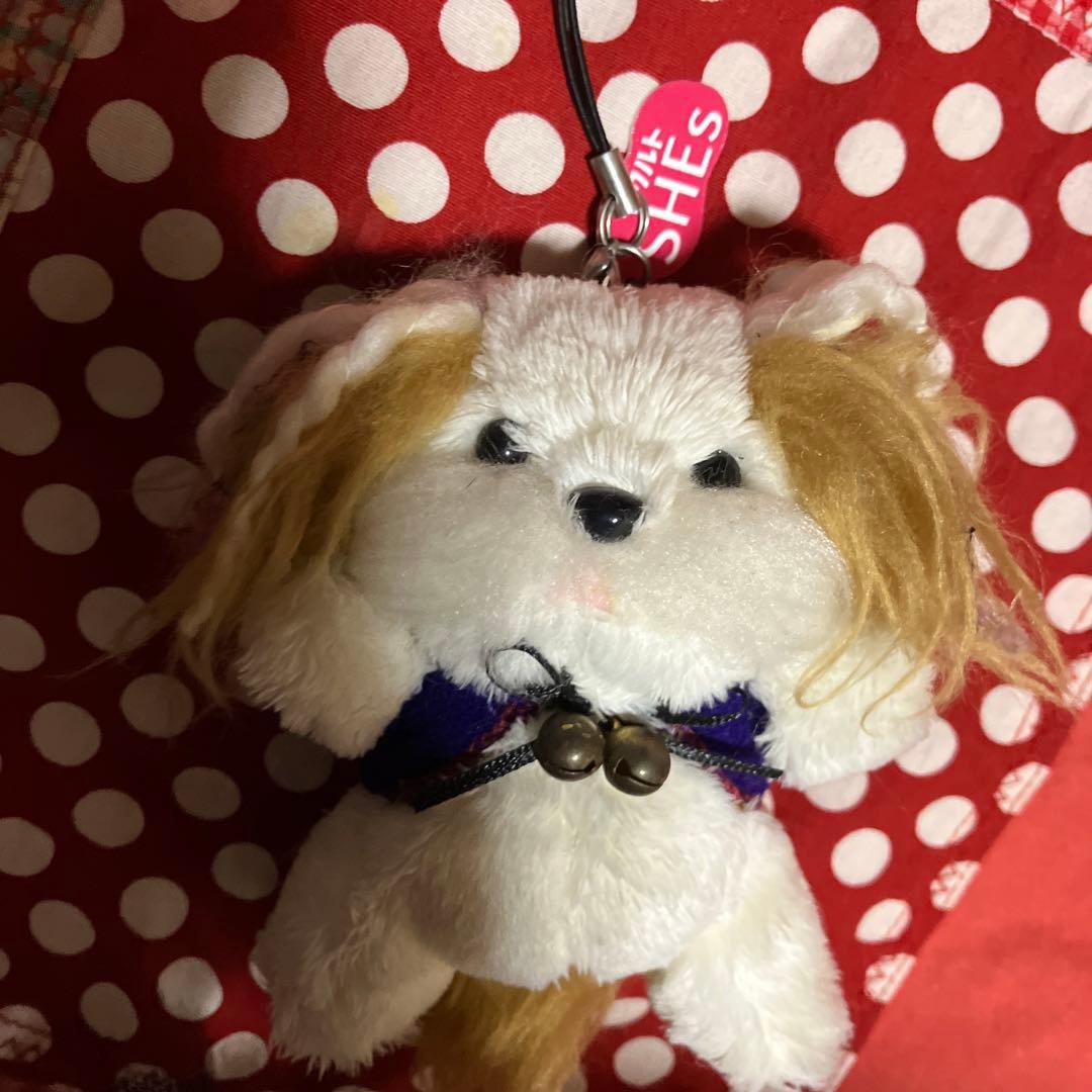 犬ぬいぐるみ シーズー鈴付き 約15cmヤクルトshe'sシーズ　懸賞　非売品