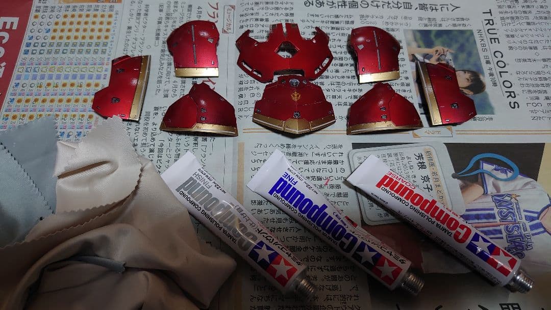 赤いジオング(RGジオングキャンディ塗装仕上げ)