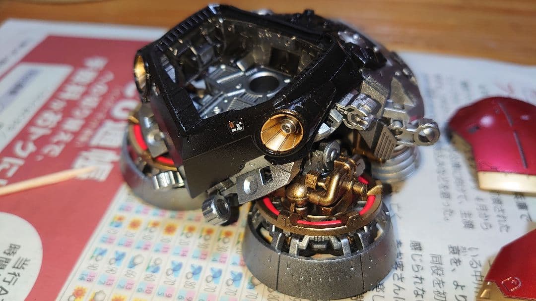 赤いジオング(RGジオングキャンディ塗装仕上げ)