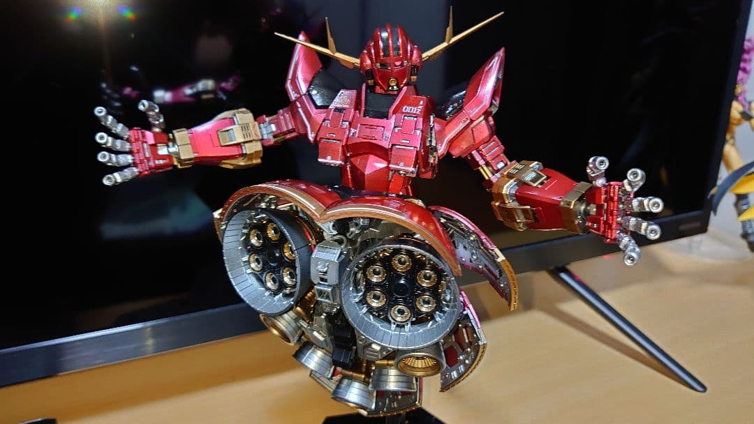 赤いジオング(RGジオングキャンディ塗装仕上げ)