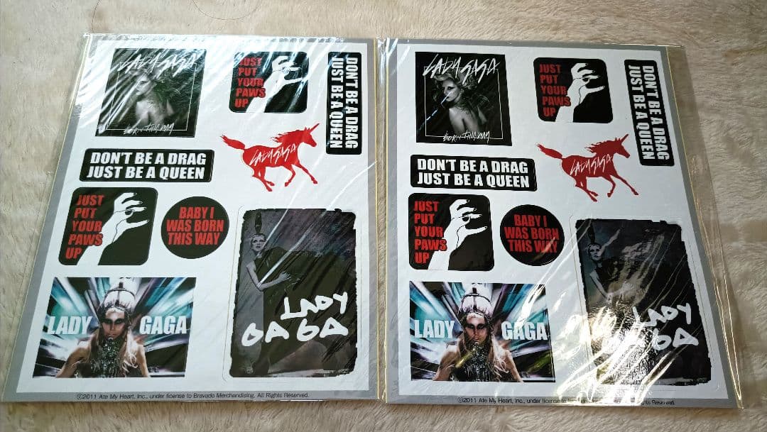 激レア★レディガガ　バーニーズ・ニューヨーク　DRESS-UP SETステッカー