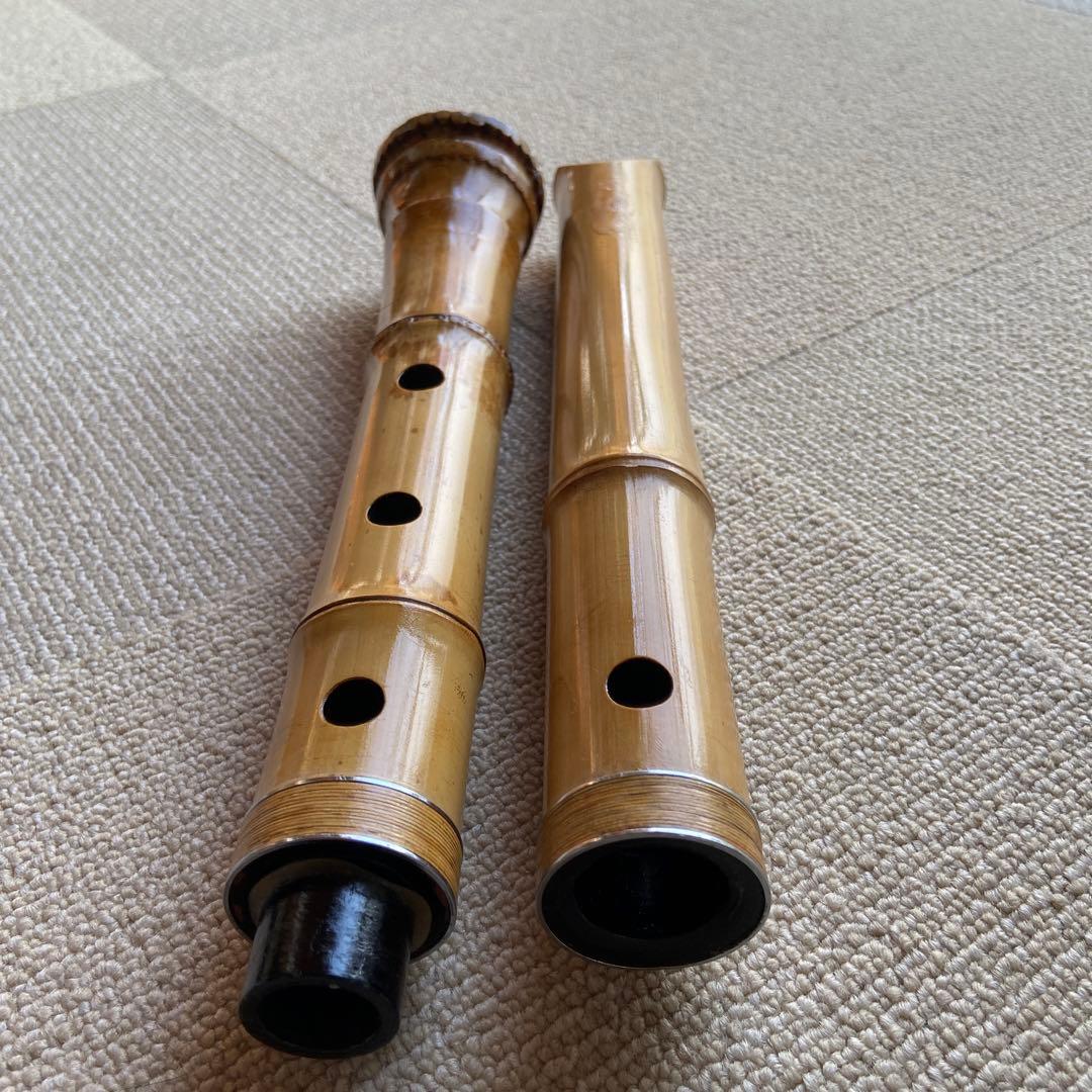 175 尺八　一尺八寸管　銘城閣ニ印