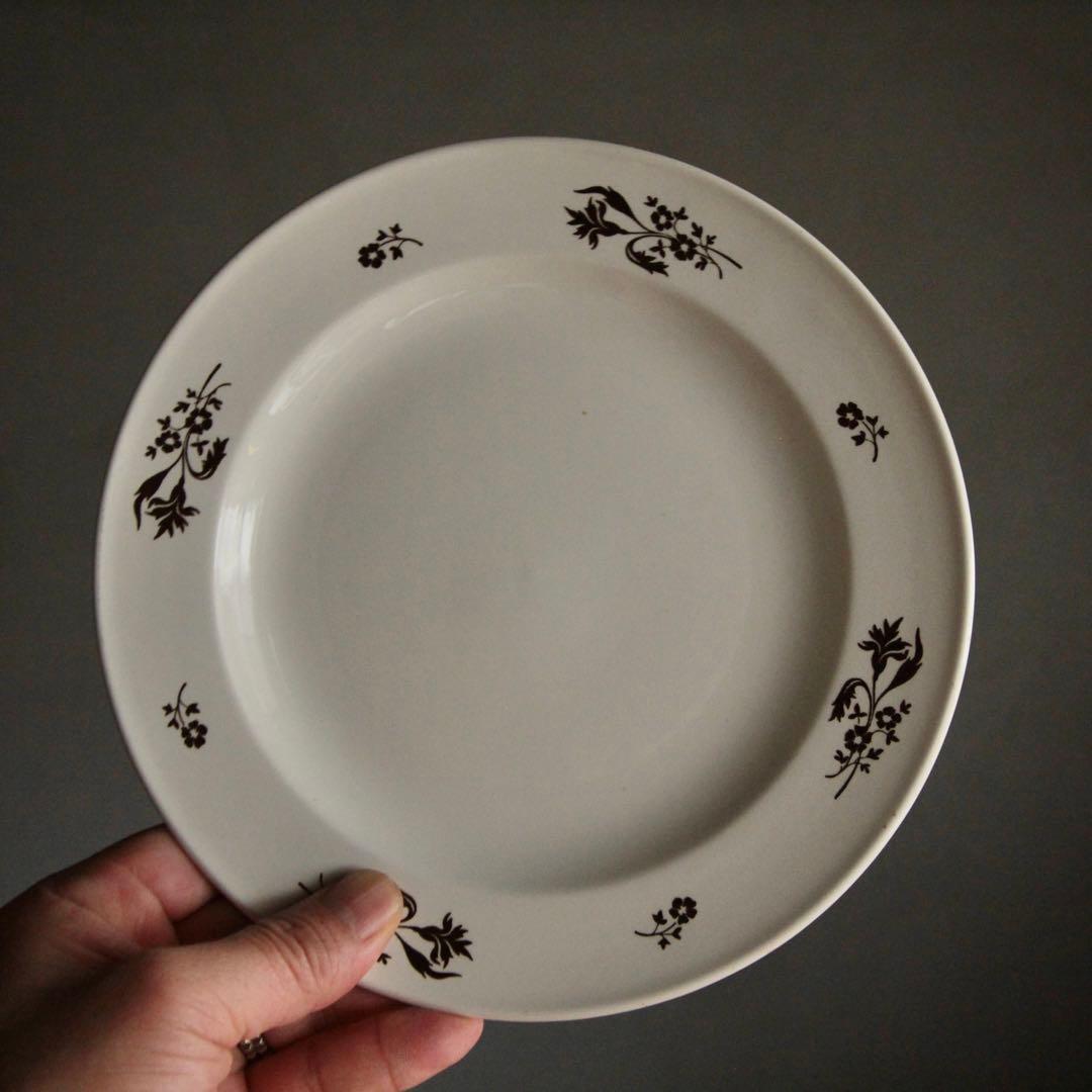 花柄 皿 プレート チェコスロバキア 古道具 アンティーク ブロカント