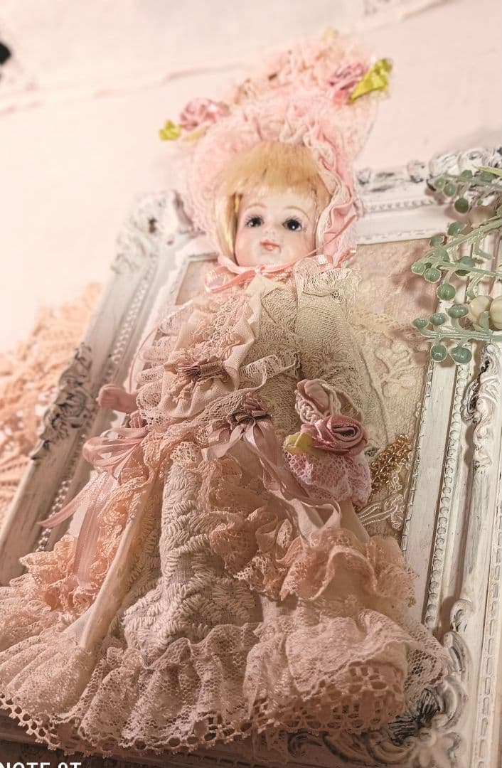Handmade　ビスクドール　アウトフィット　ミニョネット　約18cm前後用