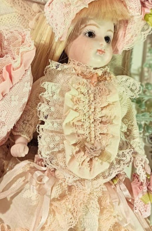 Handmade　ビスクドール　アウトフィット　ミニョネット　約18cm前後用