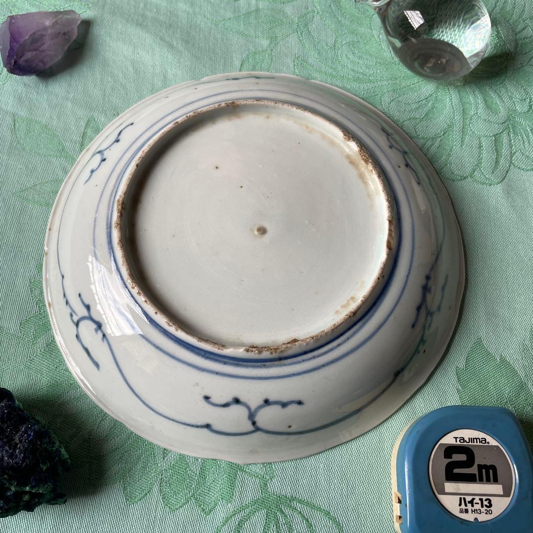 江戸中期　古伊万里　染付　中皿
