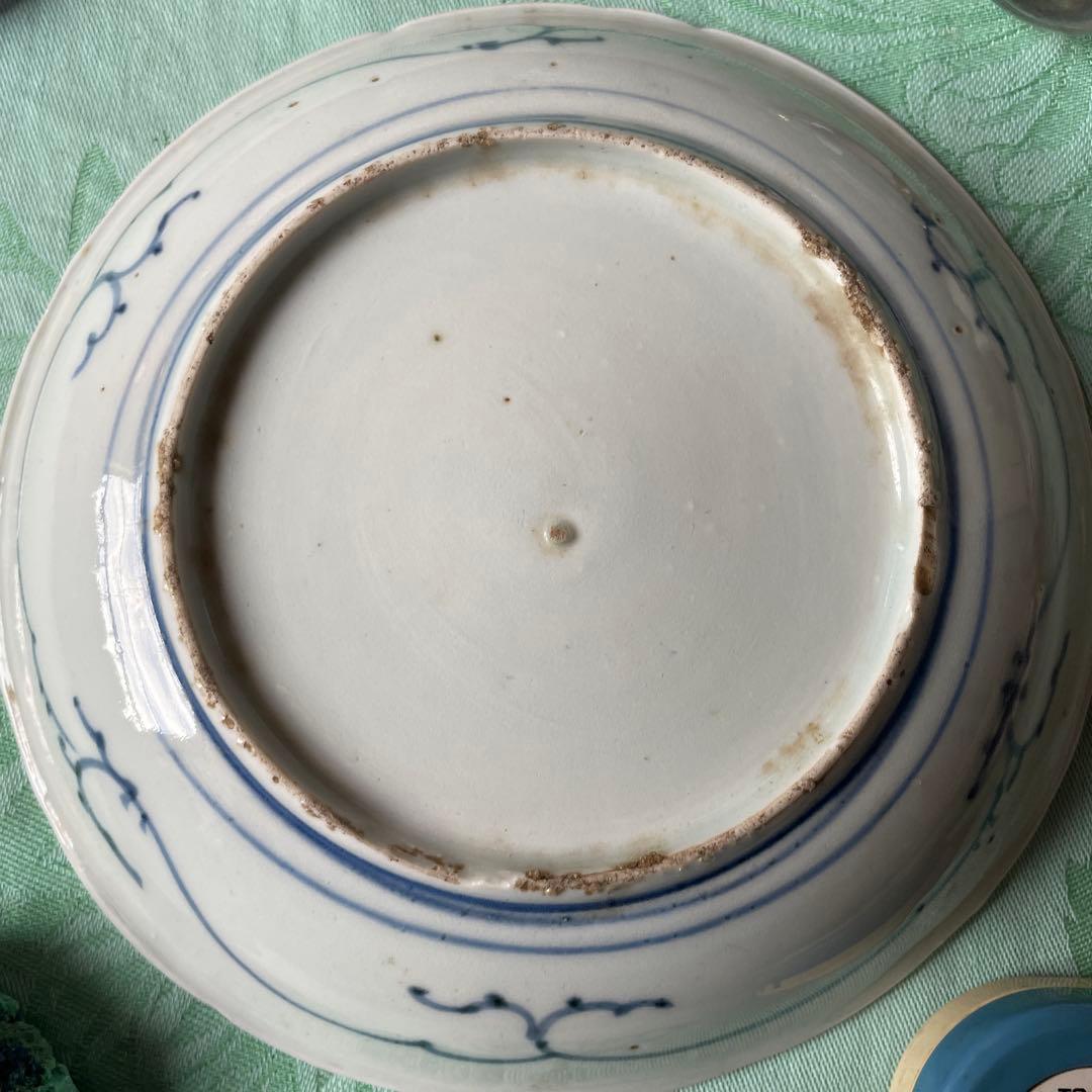 江戸中期　古伊万里　染付　中皿