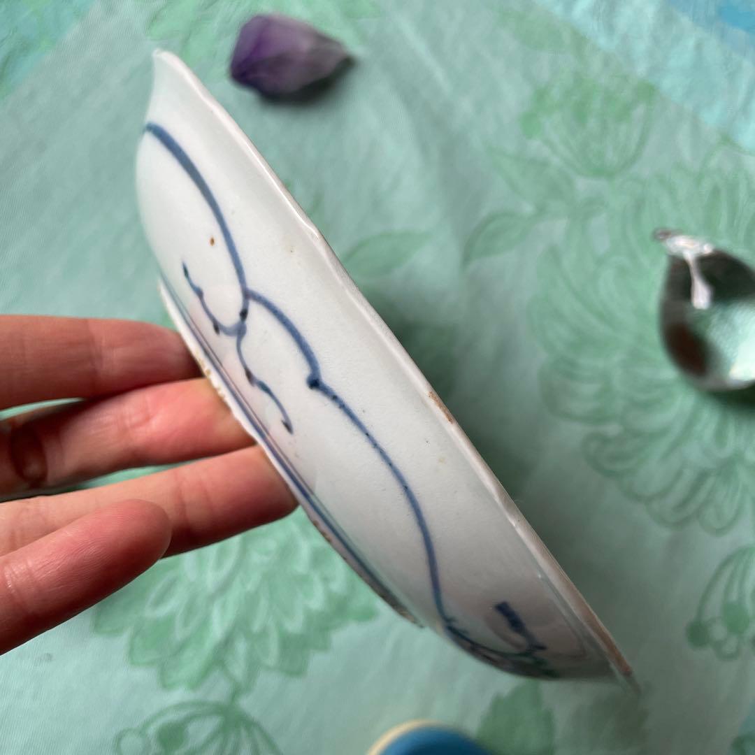 江戸中期　古伊万里　染付　中皿