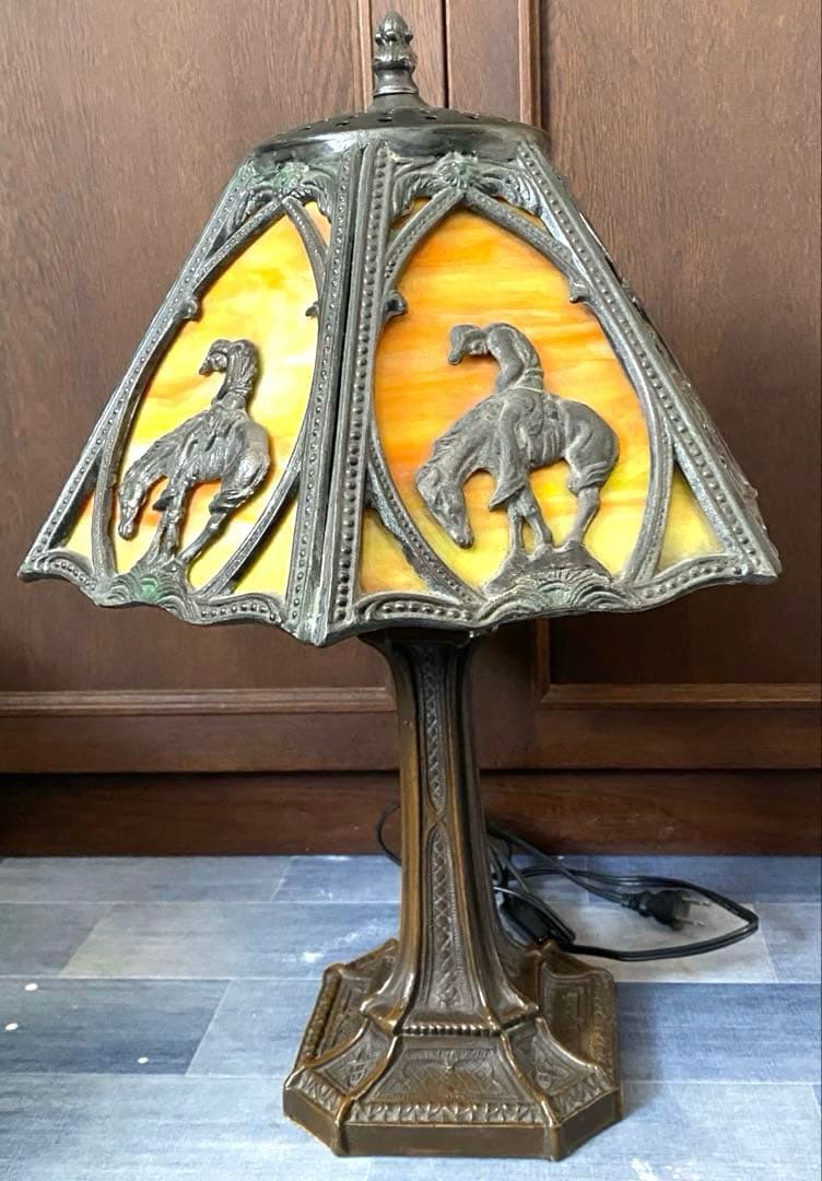 N2370 スタンドライト　アンティーク　馬