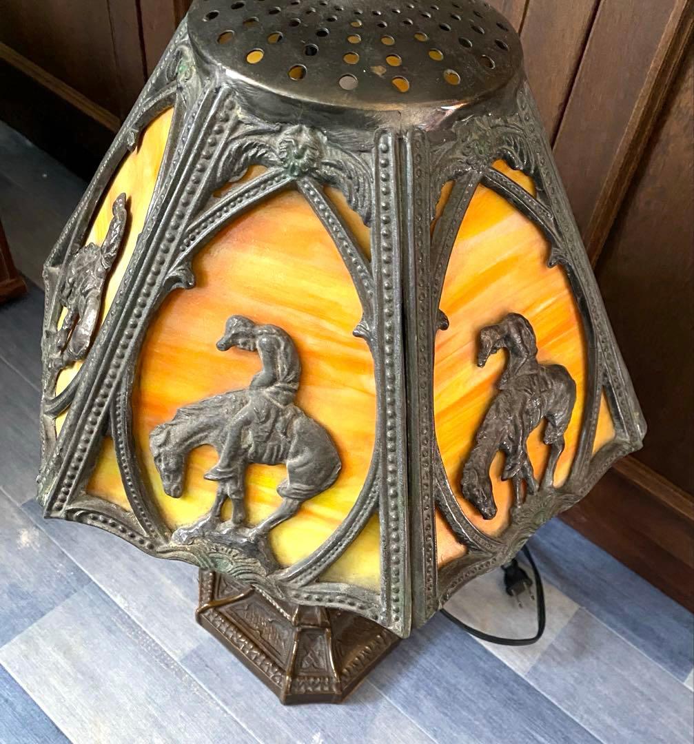 N2370 スタンドライト　アンティーク　馬