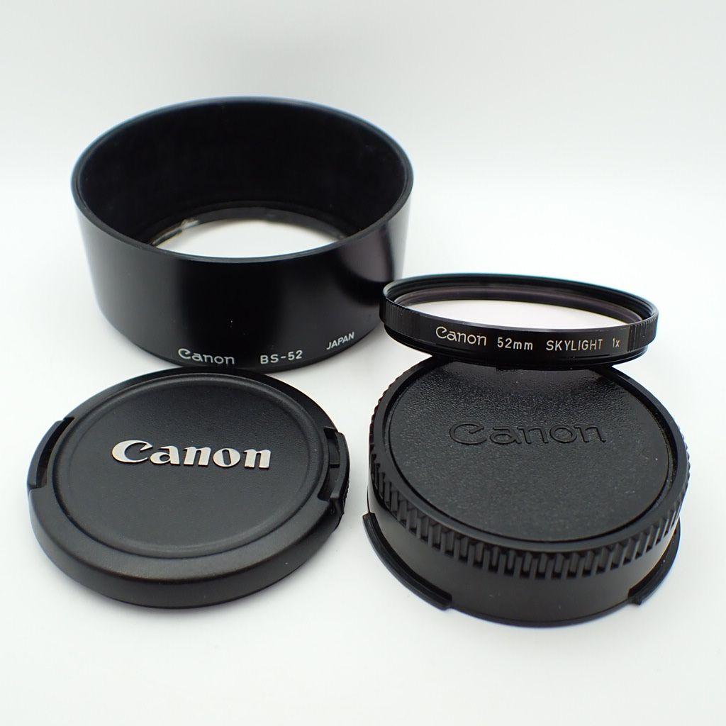 【動作確認済】Canon New FD 50mm f1.4 純正付属品付き