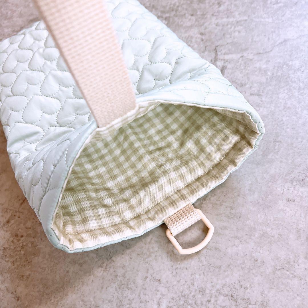 ハートキルト3点セット　グリーン