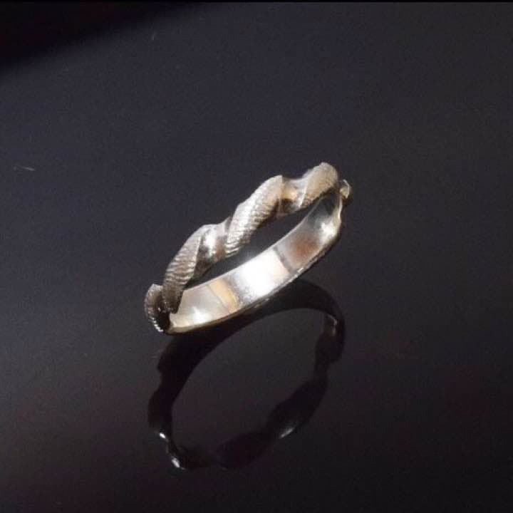 silver925オリジナル螺旋リング