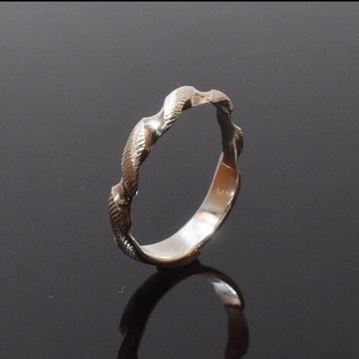 silver925オリジナル螺旋リング