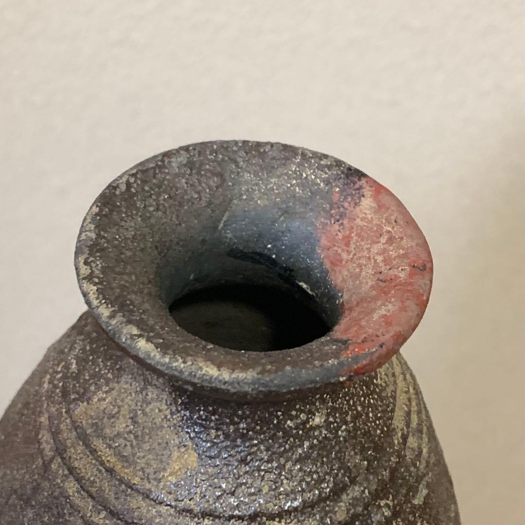 壺屋焼 琉球 荒焼 鬼の腕 やちむん 花入 花器 徳利 時代物 骨董