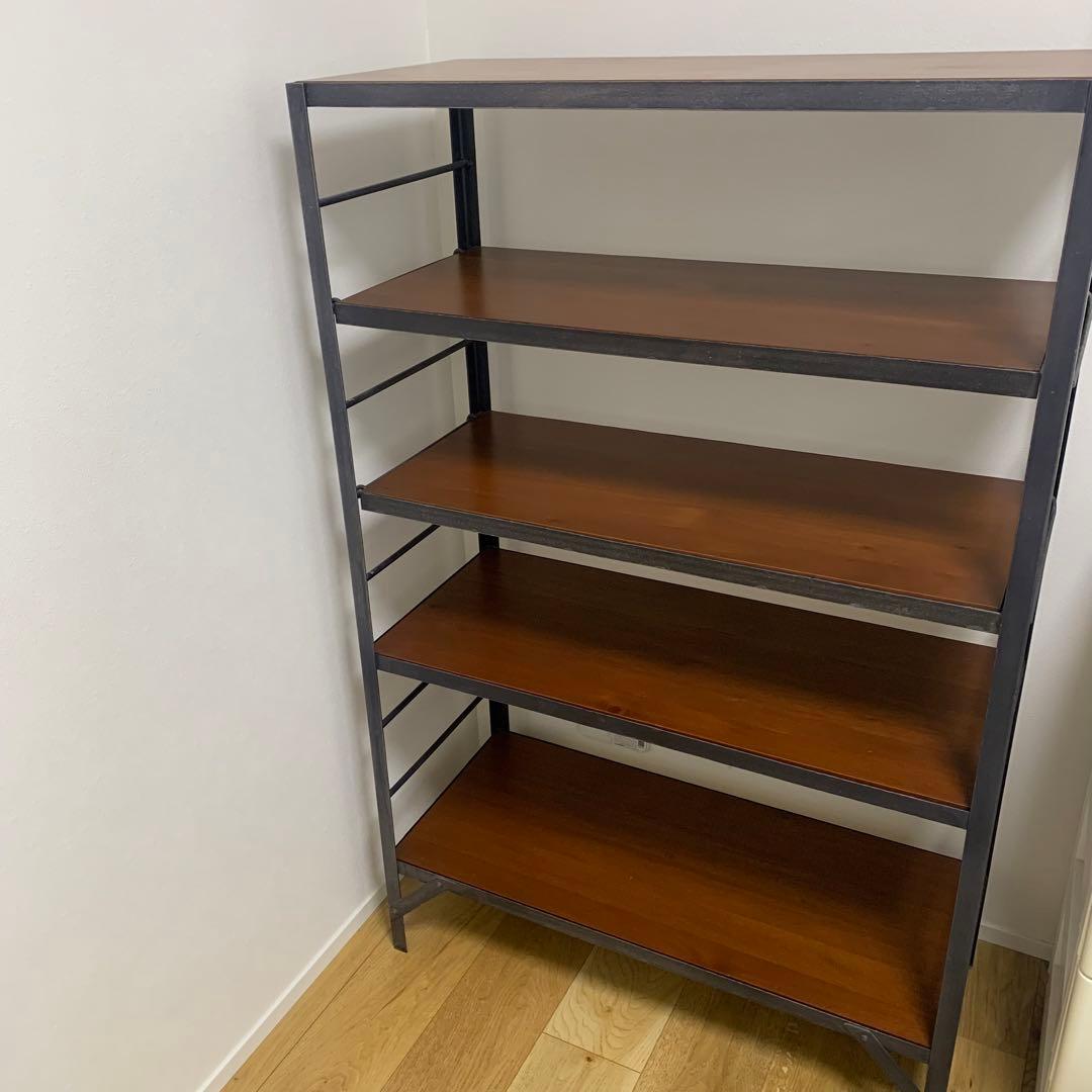 ウニコ/unico ランバーミニ アイアンフレーム シェルフ【廃盤・貴重】