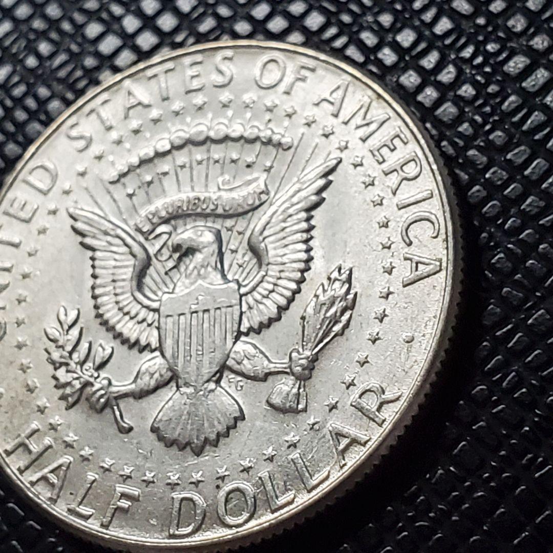 385.　銀貨　極美品　1968年　ケネディハーフダラー　