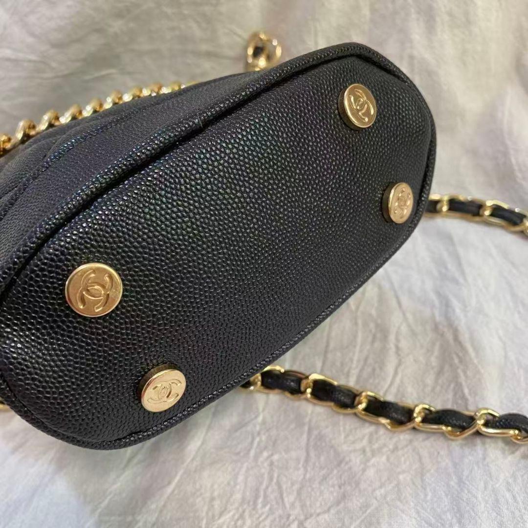 CHANEL 黒ノベルティ キルティング ショルダーバッグ 2way