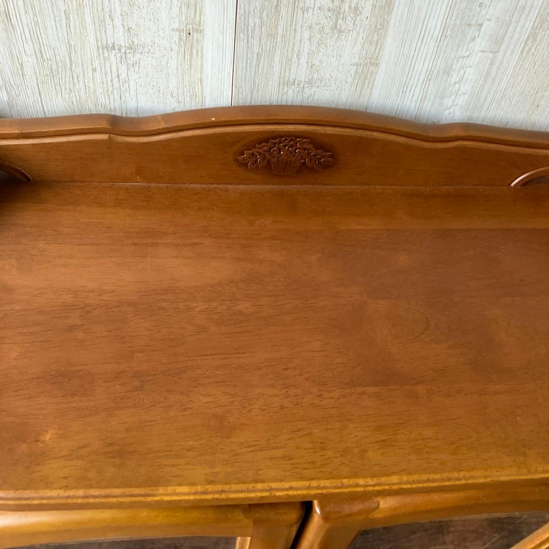 美品　カリモク　ガラスキャビネット　飾り棚