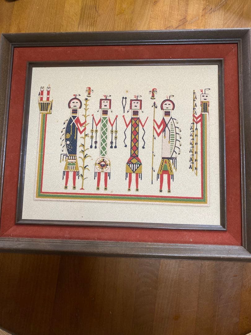 mみやちんm様ご購入予定　　砂絵　ナバホ族