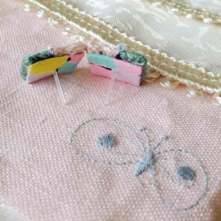 ミナペルホネン✩*॰スクエアピアス✩*॰