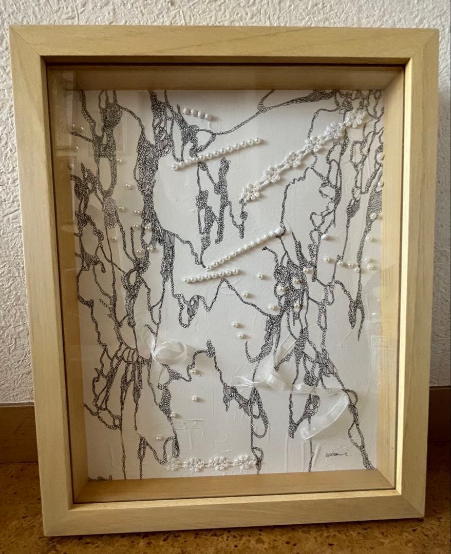 抽象画ハンドメイド線画
