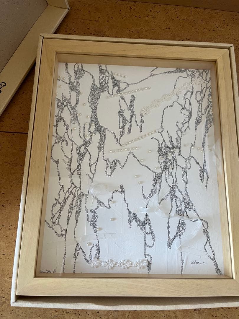 抽象画ハンドメイド線画