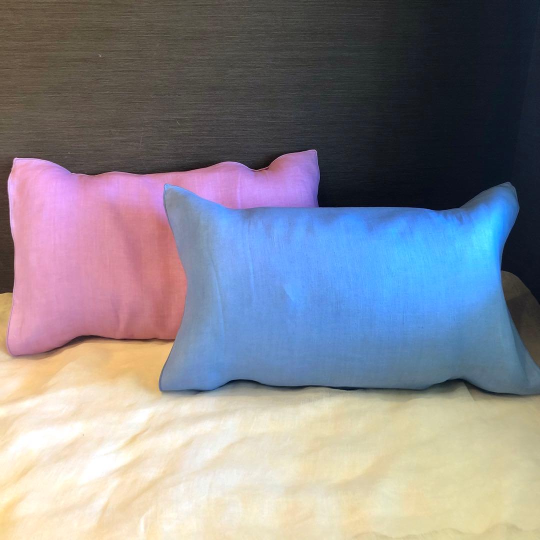 2枚セット　ヘンプ枕カバー　普通地　ヘンプ100% 快眠　99%抗菌 防臭　麻