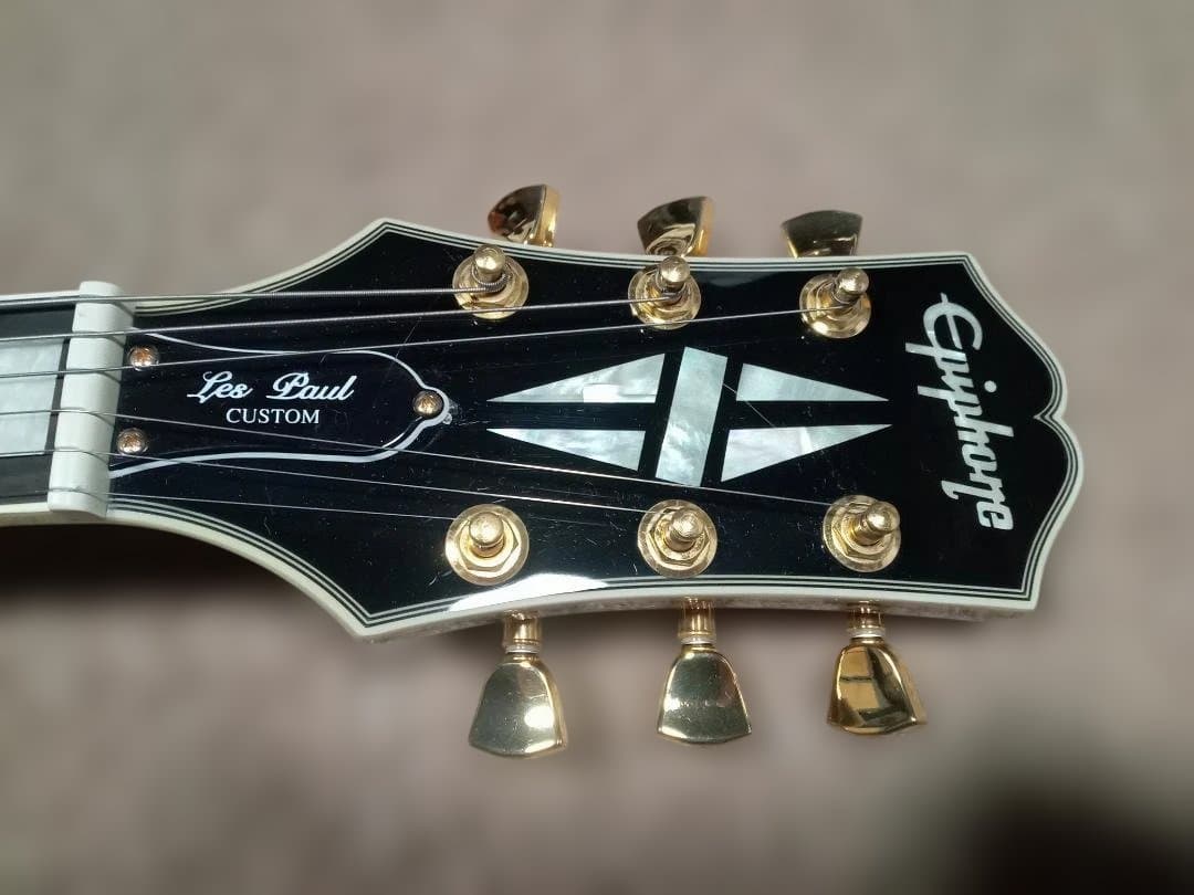 エピフォン　レスポールカスタム　エレキギター　中古