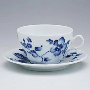 （6セット） Richard_Ginori ローズブルー ティーカップ＆ソーサー