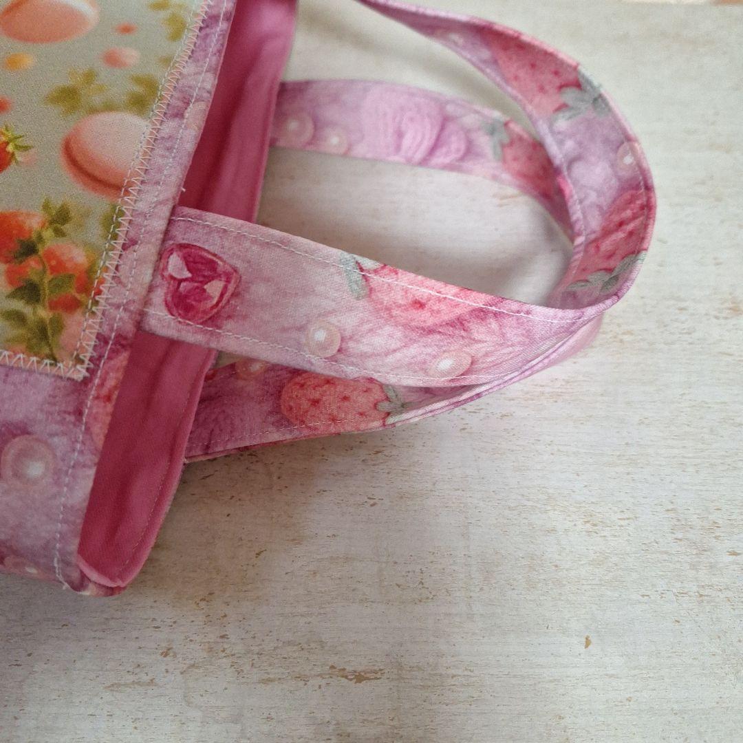 激レアねこパネル生地　ハンドメイド　ミニバック　フラットポーチ