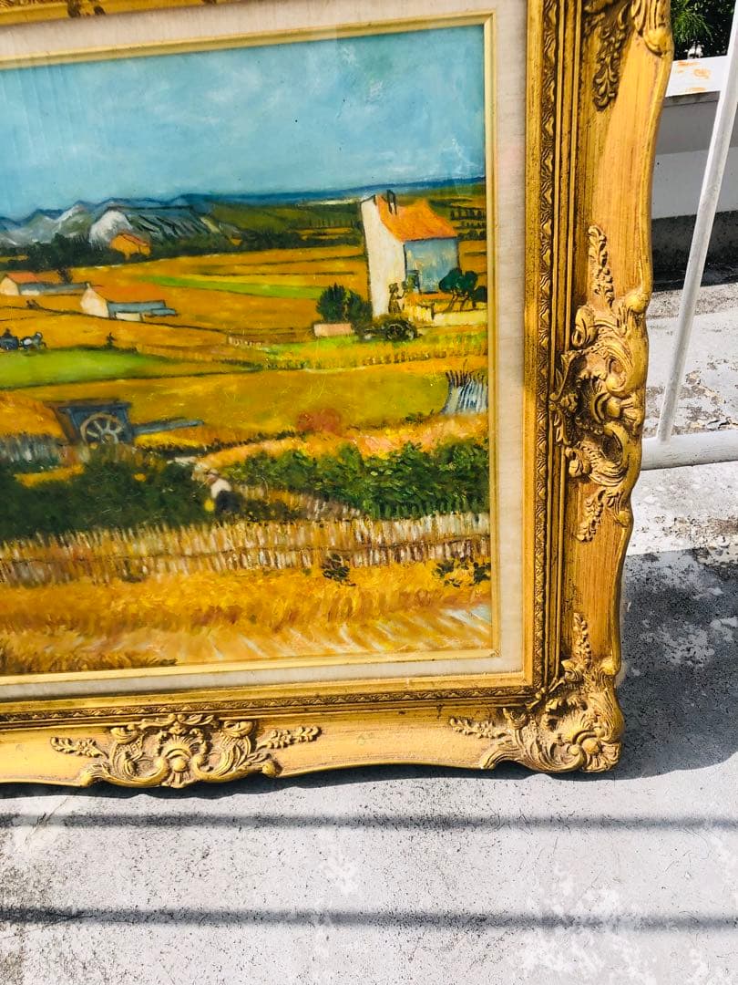 な*商様 絵画　額縁 　インテリア　 木製　 風景画 　アンティーク　絵画　値下