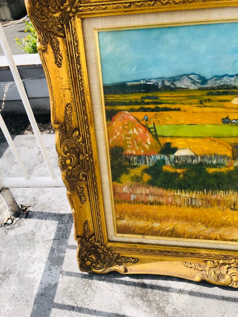 な*商様 絵画　額縁 　インテリア　 木製　 風景画 　アンティーク　絵画　値下