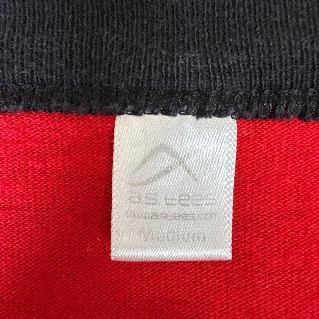 The White Stripes ラグランTシャツ 長袖 赤黒