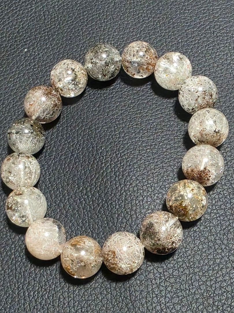 13㎜ シュードモルフクリスタルインクォーツ　ブレスレット