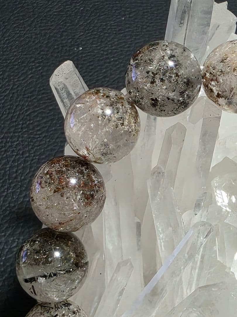 13㎜ シュードモルフクリスタルインクォーツ　ブレスレット