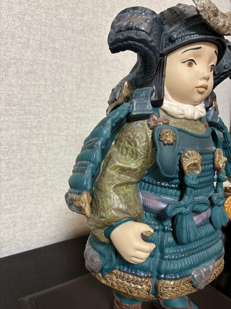 リヤドロ　若武者　五月人形　難あり