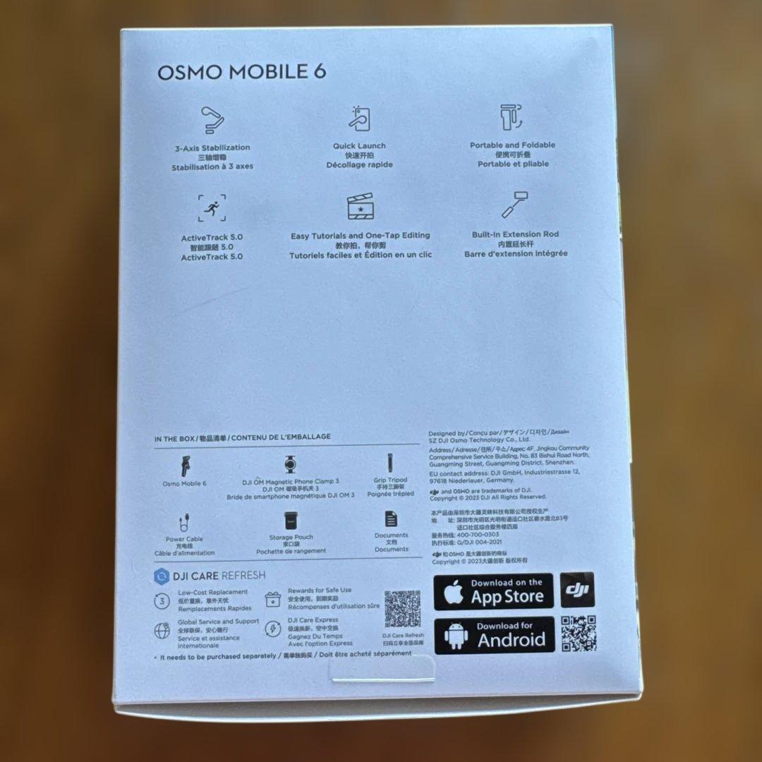 DJI Osmo Mobile 6 スマートフォンスタビライザー　ジンバル