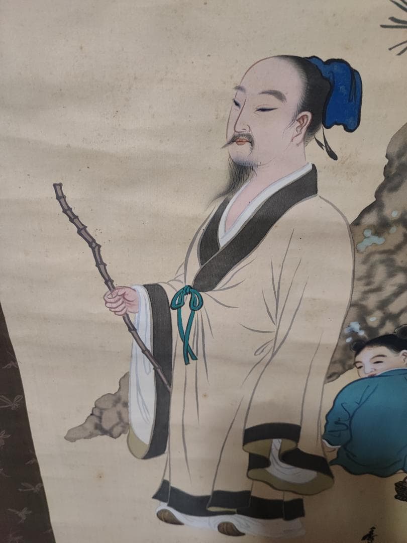 和の絵　時代の物　手描き